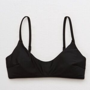 Aerie Black Scoop Bikini Top